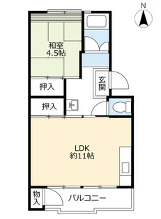 UR高森台【5階】の間取り