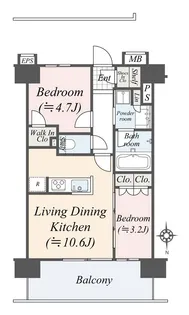 ザ・レジデンス蒲田アイリスコート【4階】の間取り
