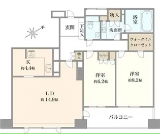 クリオレミントンハウス恵比寿【3階】の間取り