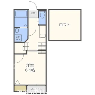 クレオ千早【2階】の間取り