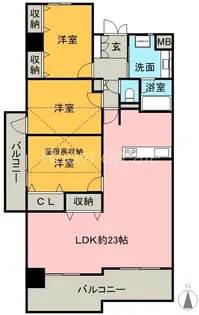 ダイアパレス中前川【2階】の間取り