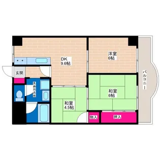 ダイヤモンドハイツI【3階】の間取り