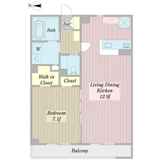 アラモード【1階】の間取り