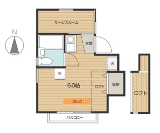 ルミエールシアン【2階】の間取り