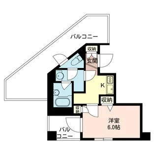 グリーングラス千駄ヶ谷【7階】の間取り