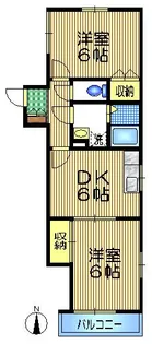 メゾン五香【1階】の間取り