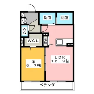 モン シャトー【3階】の間取り