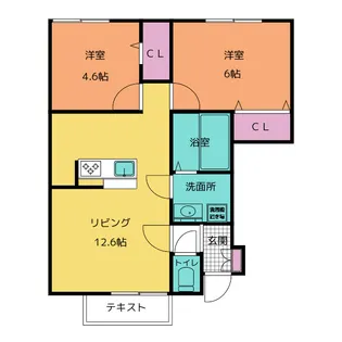 ヴィラ プリュネ【1階】の間取り