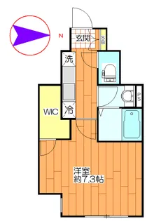 アノンテラス下北沢【1階】の間取り