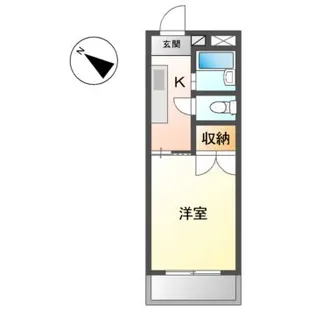 フラットサンパール【2階】の間取り