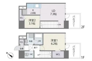 MODERN PALAZZO 博多駅南AXIAの間取り