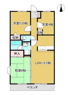 サニーヒルズ堀江【2階】の間取り