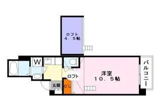 クエスト西大路【8階】の間取り