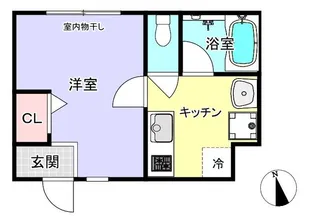 ティサージュ屋形【1階】の間取り