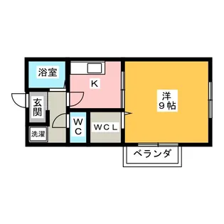 プラムエイト【1階】の間取り