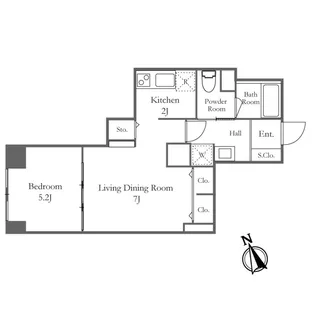 リバーシティ21新川【22階】の間取り