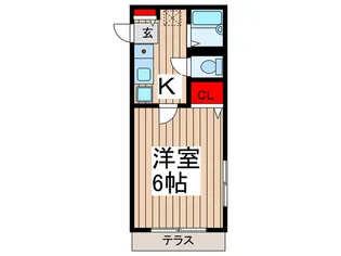 メゾン上利【1階】の間取り