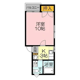 ハイツアネシス【2階】の間取り