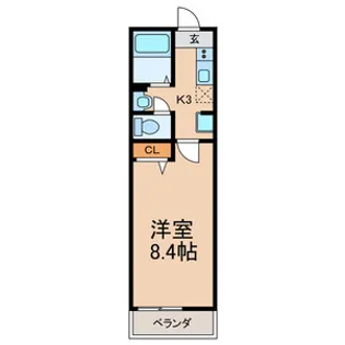 セレ新松戸【2階】の間取り