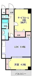 ハーモニーヒルズ中川【5階】の間取り