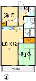 ローテ ローゼ【3階】の間取り