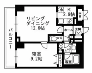 パークフラッツ学芸大学【4階】の間取り