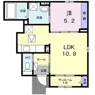 アルエット【1階】の間取り