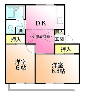 ドミール鶴川【2階】の間取り