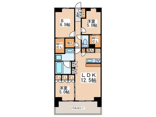 スカイティアラウエスト【15階】の間取り