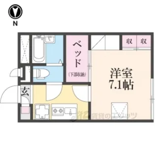レオパレスK・K【1階】の間取り