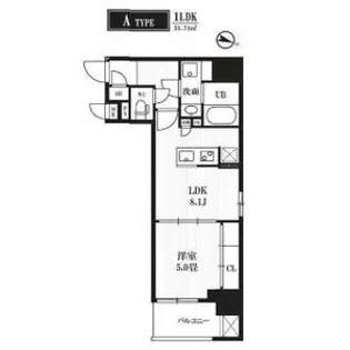 PEAKS神田【8階】の間取り