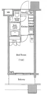 レジディア錦糸町【3階】の間取り