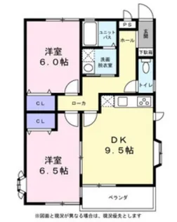 シティーハイツエリカ【2階】の間取り