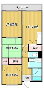 レジデンスアカイ【4階】の間取り