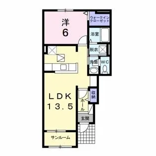 ラピス ラズリ【1階】の間取り