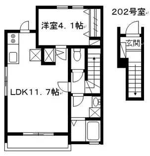 はなみずき【2階】の間取り