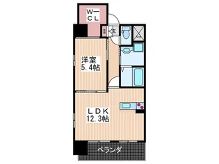 グランディ-ル東蟹屋【3階】の間取り