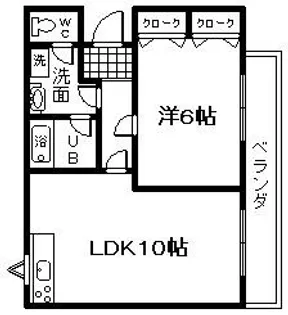 プレステージフジ久米田壱番館【2階】の間取り