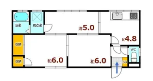 鹿籠コーポラス【2階】の間取り