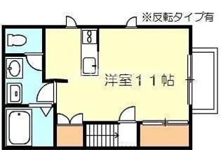 メニーフィールズB【2階】の間取り