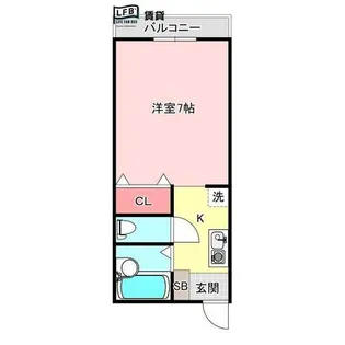 ACRASうべ【1階】の間取り