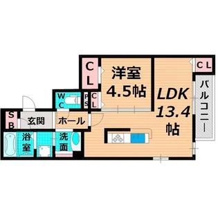 アイリス城北【1階】の間取り