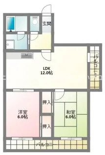カーサソラール【4階】の間取り