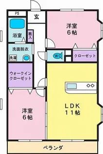 レインパレス【1階】の間取り