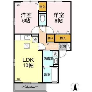 リビングタウン将監A【1階】の間取り