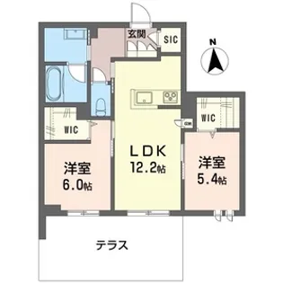 ツカバ レジデンス【1階】の間取り