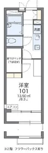 レオパレスGF白鷺【1階】の間取り