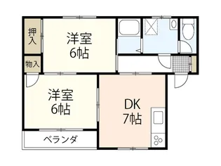 アサヒハイツ【3階】の間取り