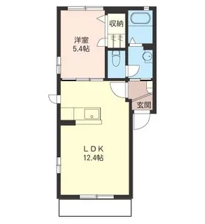 ウィンドワードA【1階】の間取り