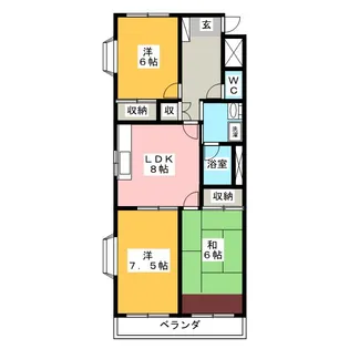 ヒルトーク【1階】の間取り